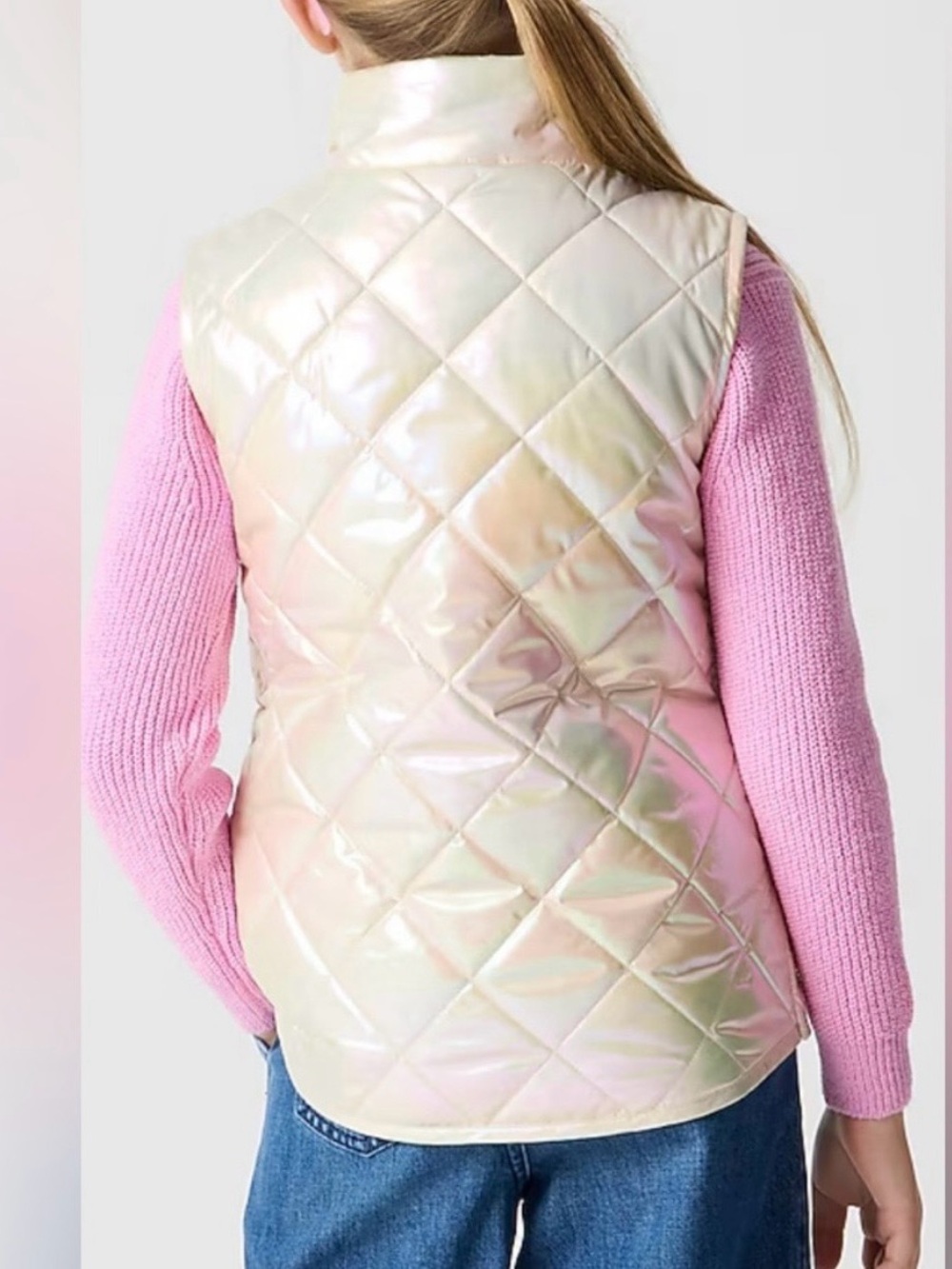 J.Crew metallic quilted vest - Picture 4 of 11